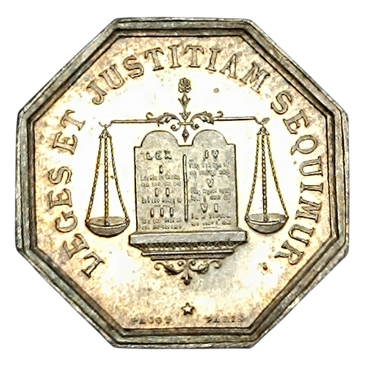 Jeton Notaires de Chateauroux (Indre) Argent 12.76 gr 28 mm