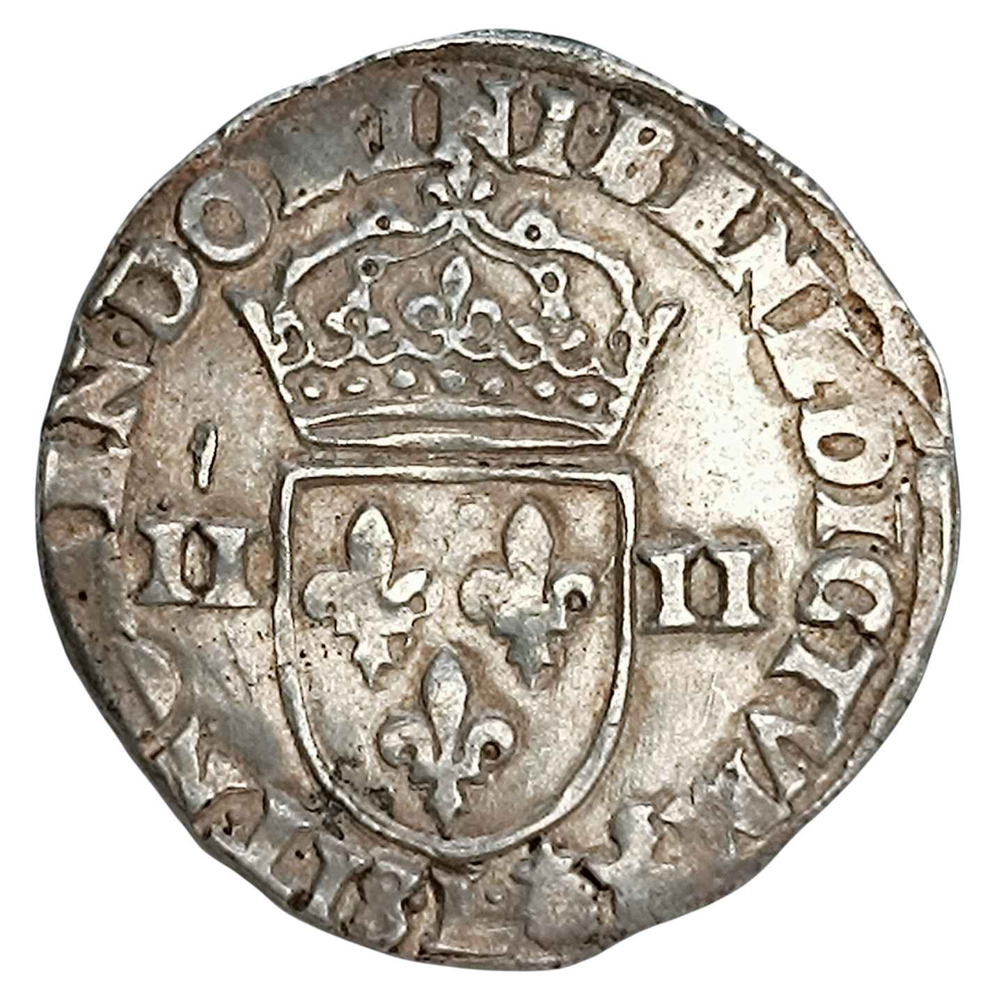 Henri III (1574-1589) Quart d'écu 1588 L Bayonne Argent 9.58 gr