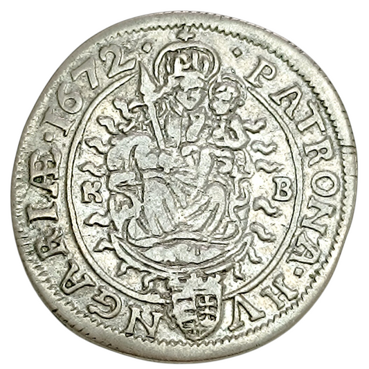 Hongrie Léopold Ier 6 Krajczar Argent 3.64 gr