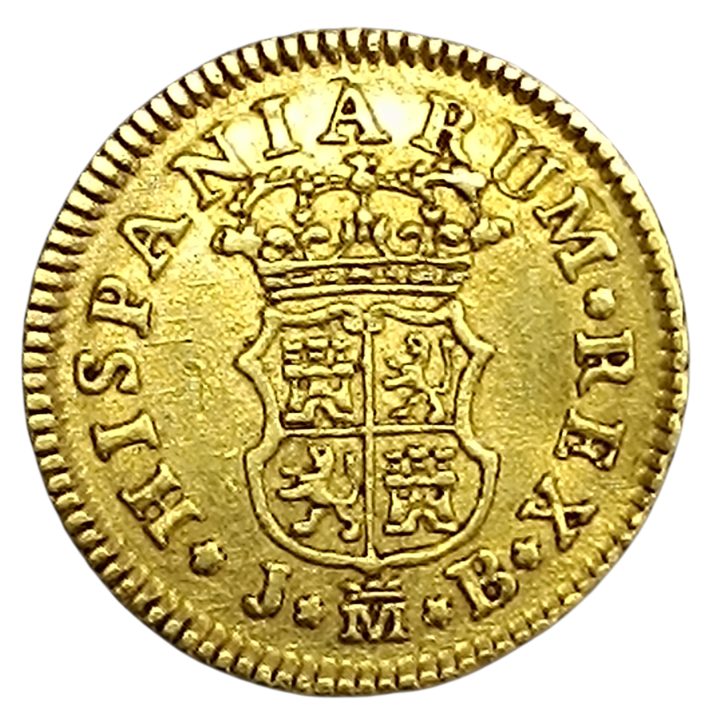 Espagne 🇪🇸 Ferdinand VI (1746-17859) 1/2 Escudo Or 1755 M Madrid 1.75 gr