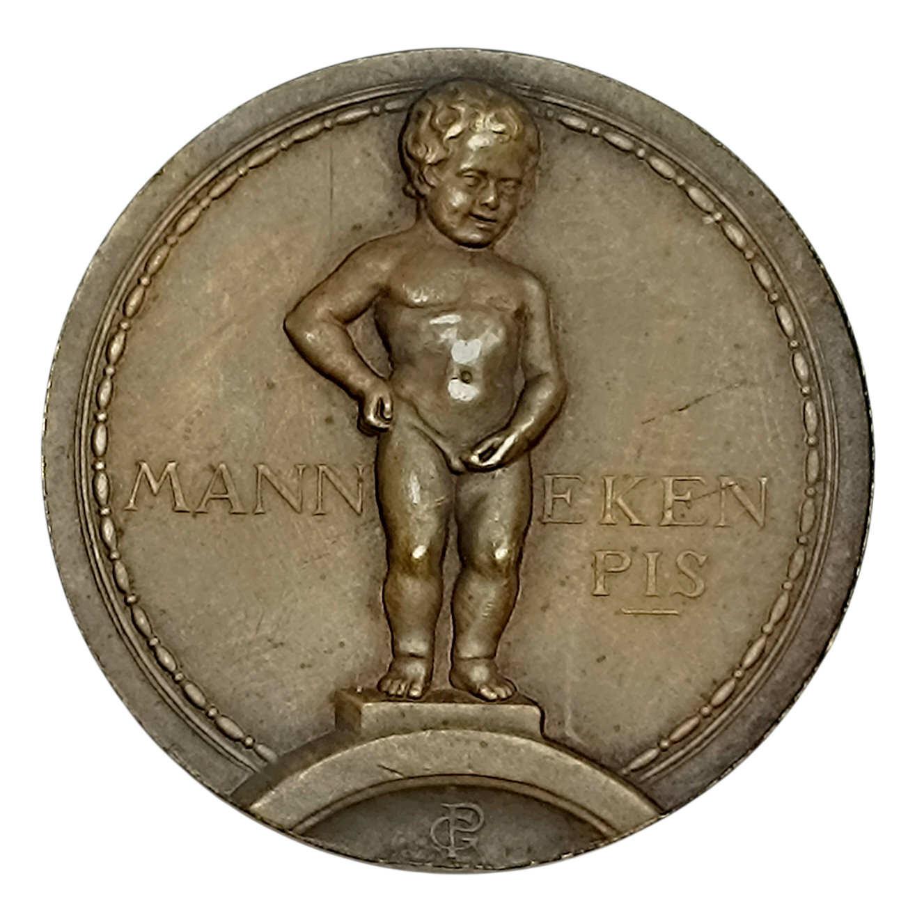 Belgium Medal Universal Exhibition of 1935 Brussels Manneken Pis 19.64 GR