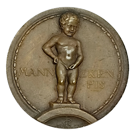 Belgique Médaille Exposition Universelle de 1935 Bruxelles Manneken Pis 19.64 gr