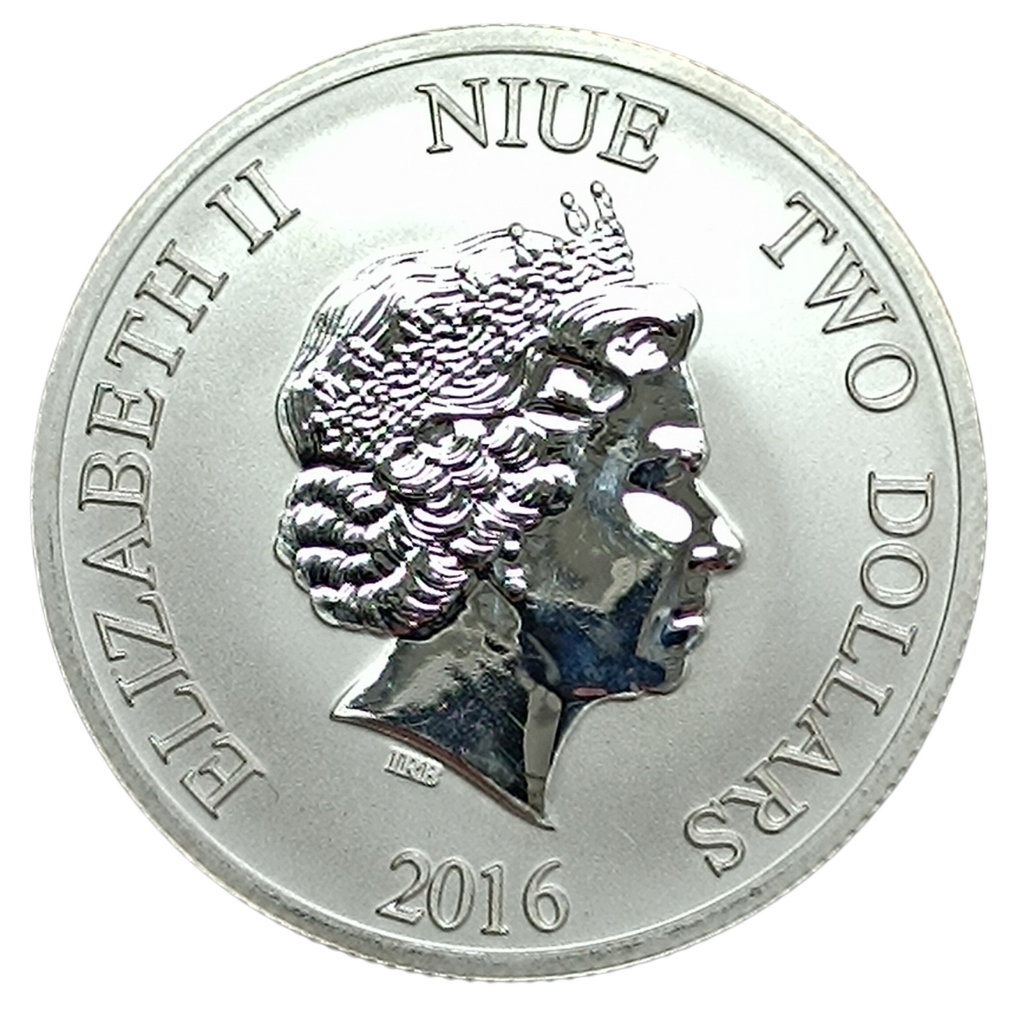 Niue 2 Dollars 2016 Elizabeth II Argent .999 Once