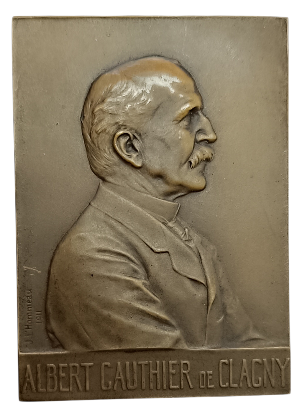 ALBERT GAUTHIER Plate Medal of Clagny deputy of Seine et Oise 105.06gr