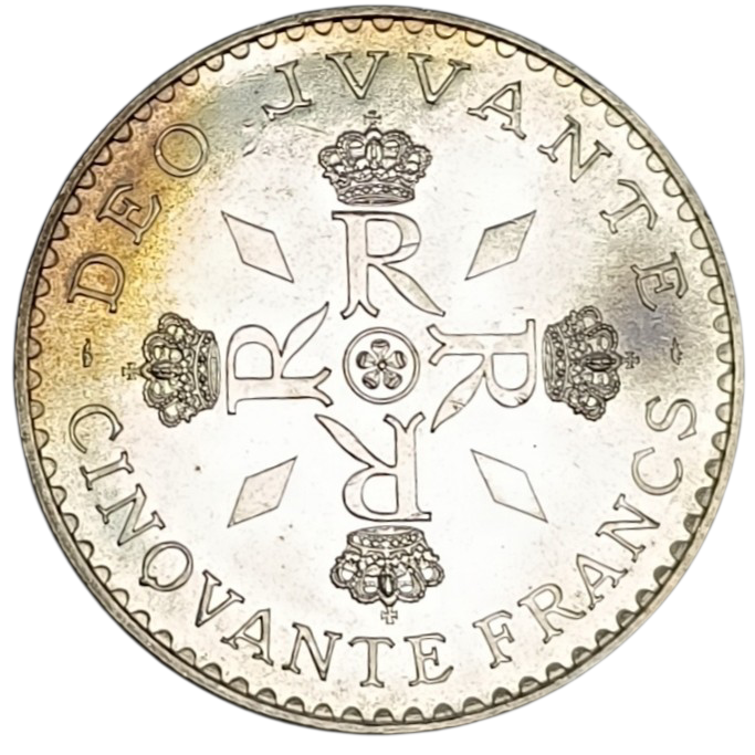 Monaco Rainier III 50 Francs 1974 Argent 30.03 gr Brillant de frappe