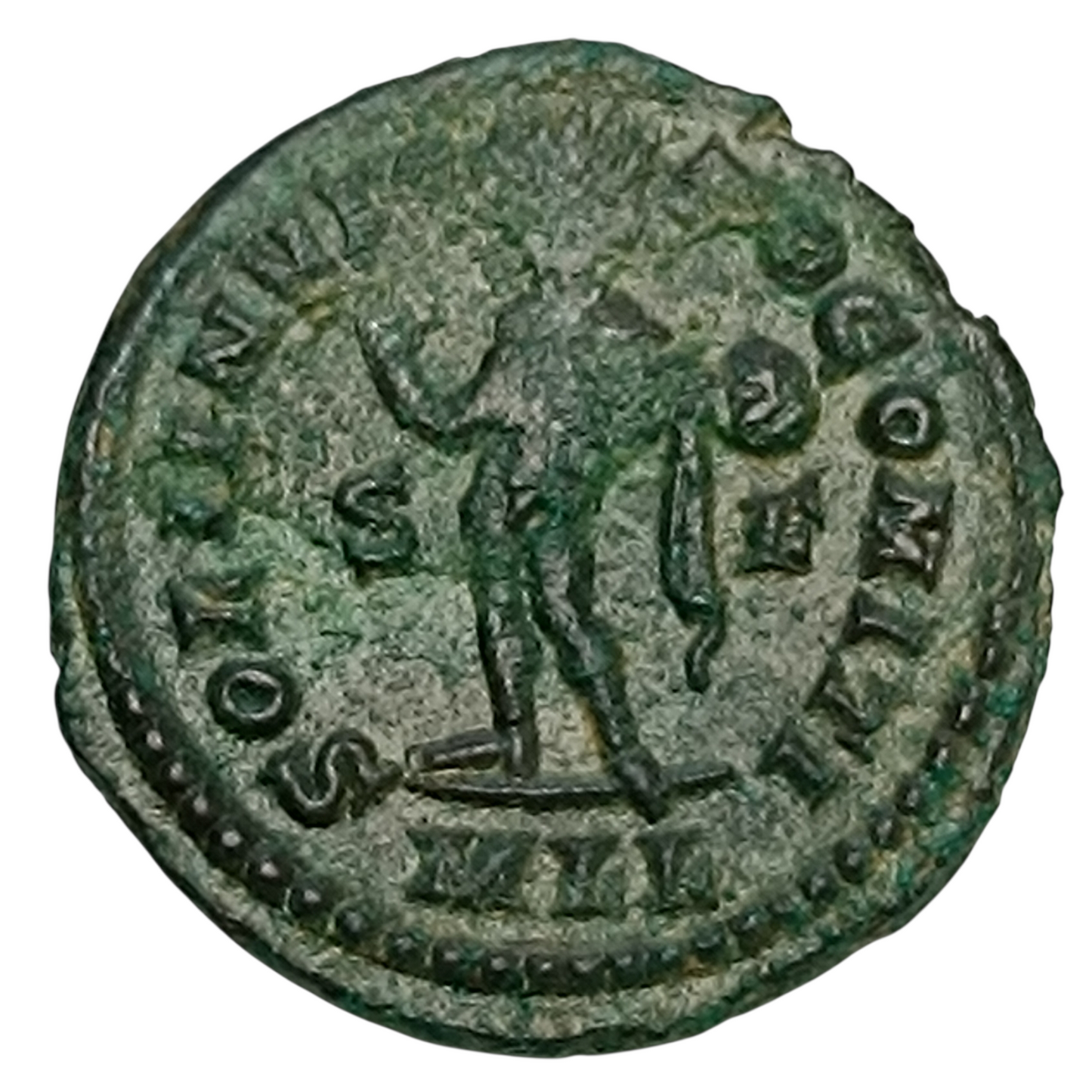 Constantin Ier (306-337) Follis Soli Invicto Comiti Londres (MLL) 3.68 gr 20.5 mm