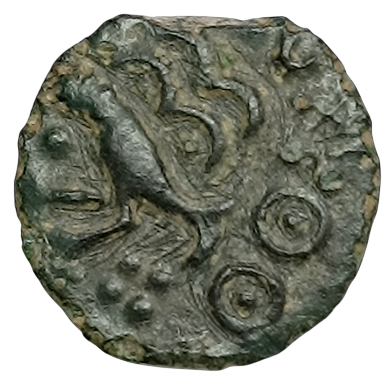 Gaule Sénons (Région de Sens) Bronze YLLYCCI à l'oiseau 2.70 gr