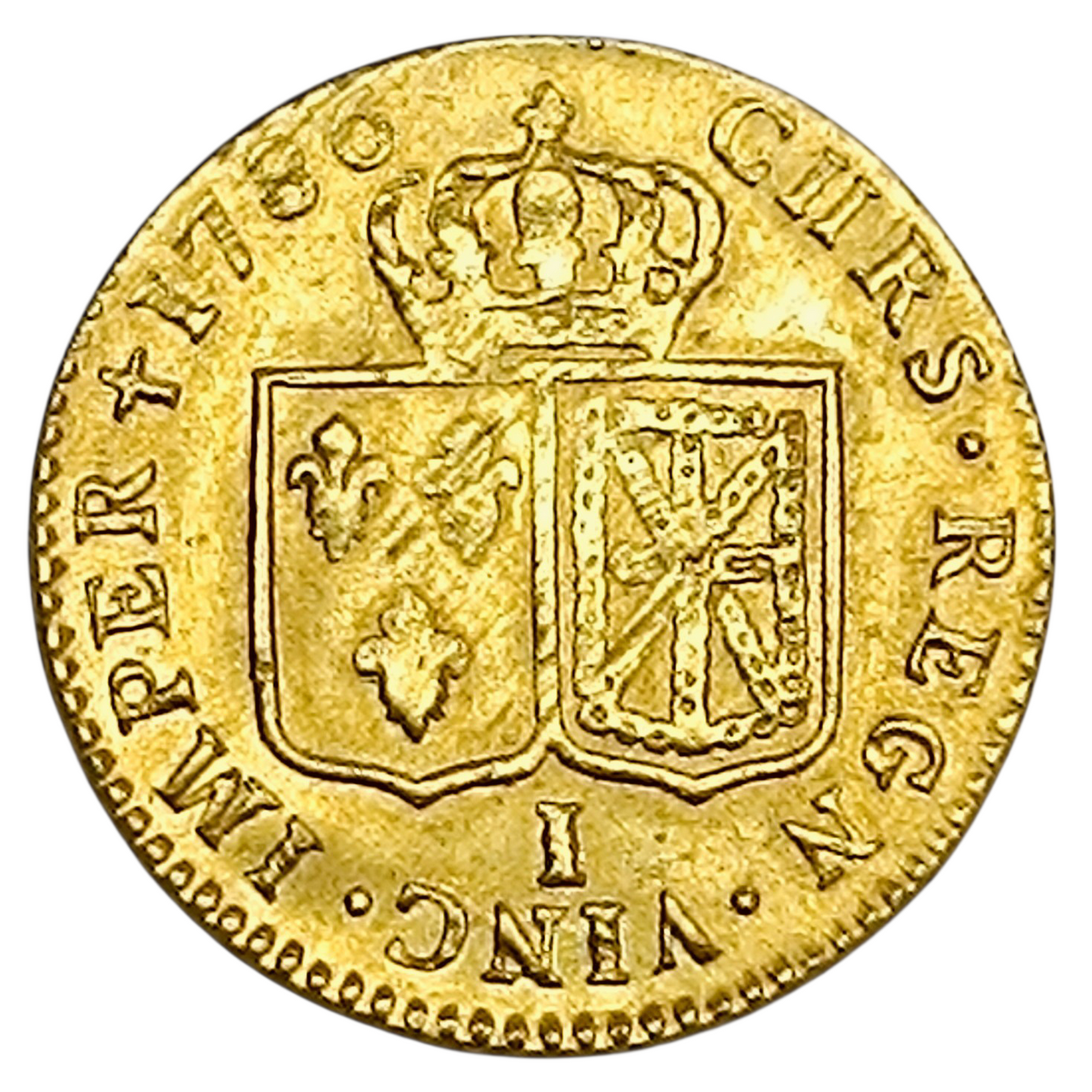 Louis XVI (1774-1792) Louis d'or aux écus accolés 1786 I Limoges 7.64 gr