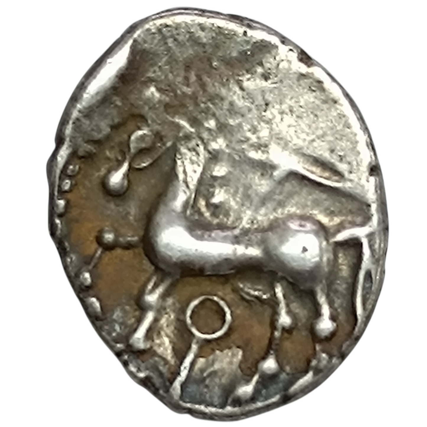 Gaule Bituriges Cubes (Région de Bourges) Denier au glaive et à l'annelet pointé 1.94 gr