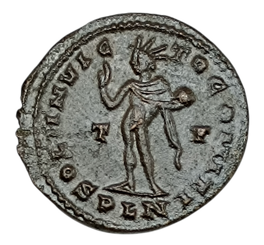 Constantin Ier (306-337) Follis Soli Invicto Comiti Londres 5.22 gr 24 mm