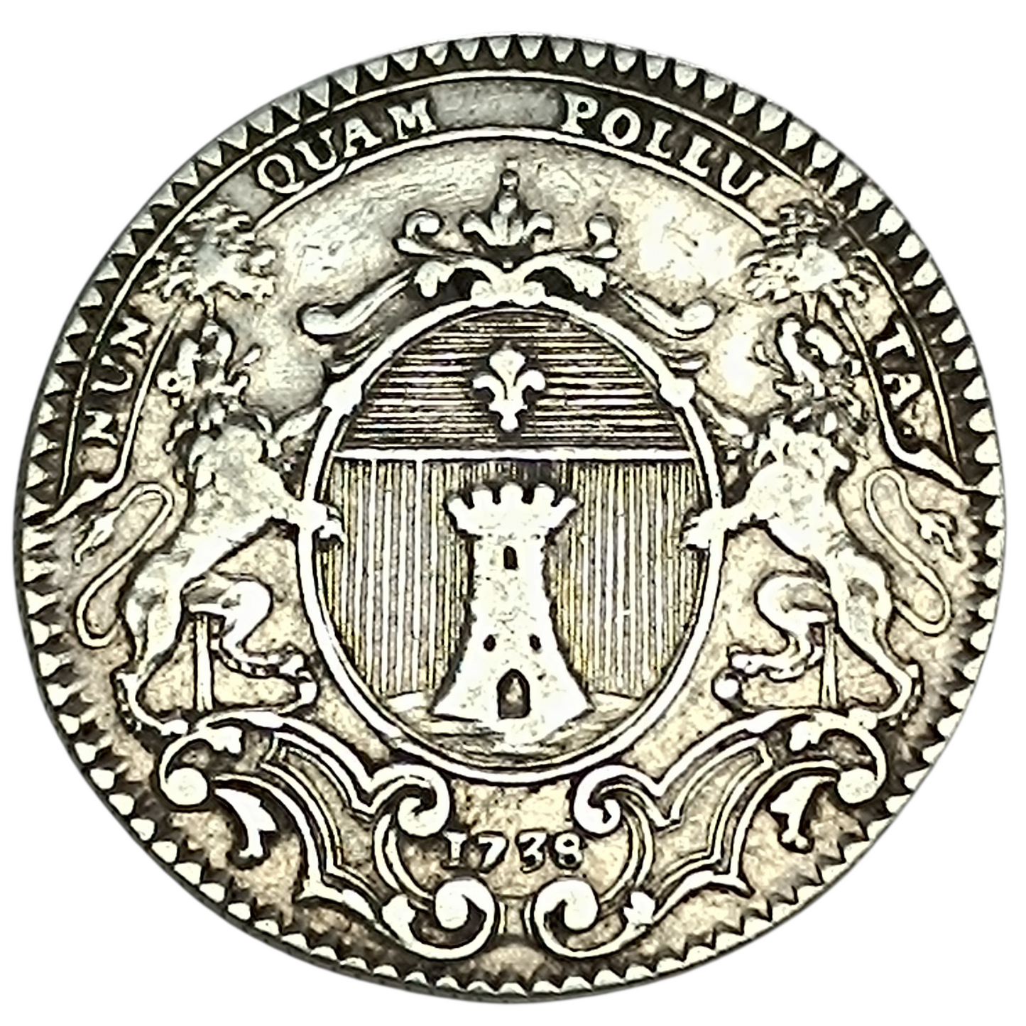 Louis XV (1715-1774) Jeton Chambre de Commerce de Bayonne 1738 Argent 7.07 gr