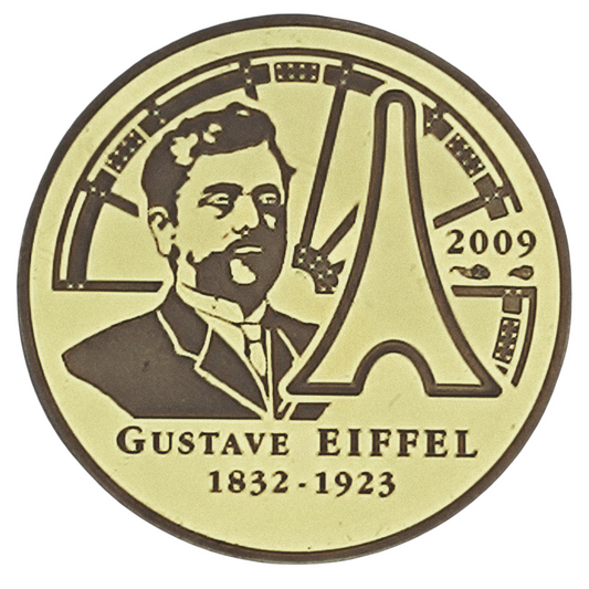 France 50 Euros 2009 Gustave Eiffel Coffret BE Or 8.45 gr 1/4 once
