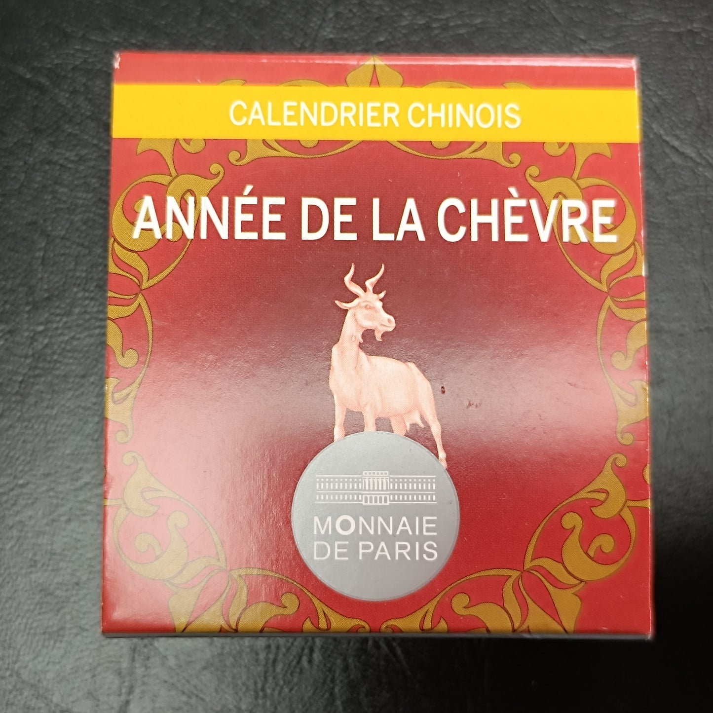 France 10 Euros 2015 Année de la Chèvre Coffret BE Argent 22.2 gr