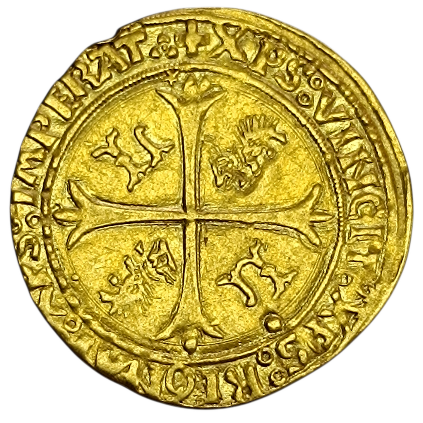 Louis XII (1498-1515) Écu d'or au porc-épic point 12ème Lyon Or 3.32 gr
