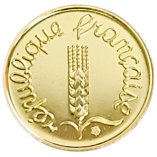 Monnaie de Paris 1 centime Épi 2000 Or BU 2.5 gr