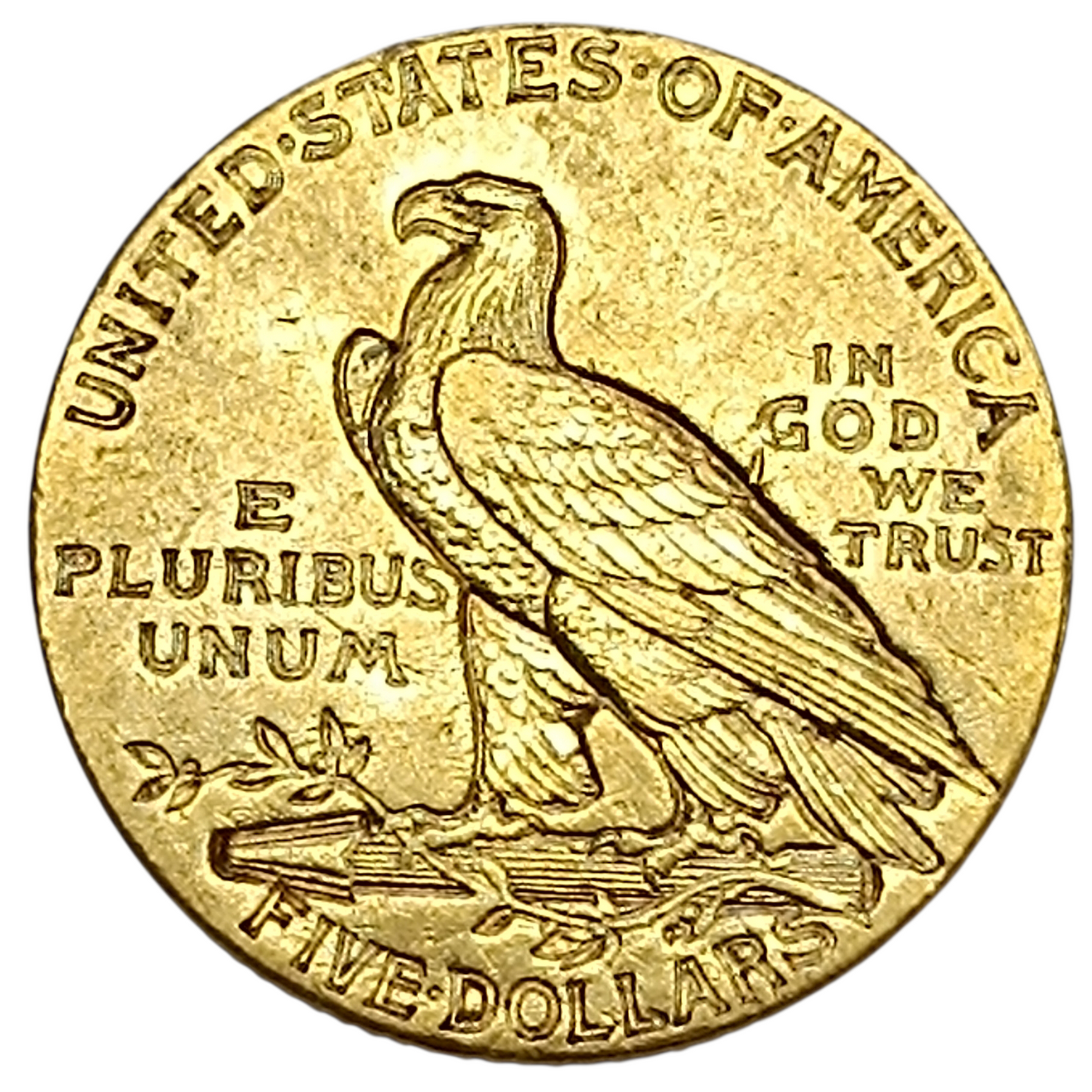 USA "INDIAN HEAD" 5$ Or 1911 Five Dollars 8,33 gr