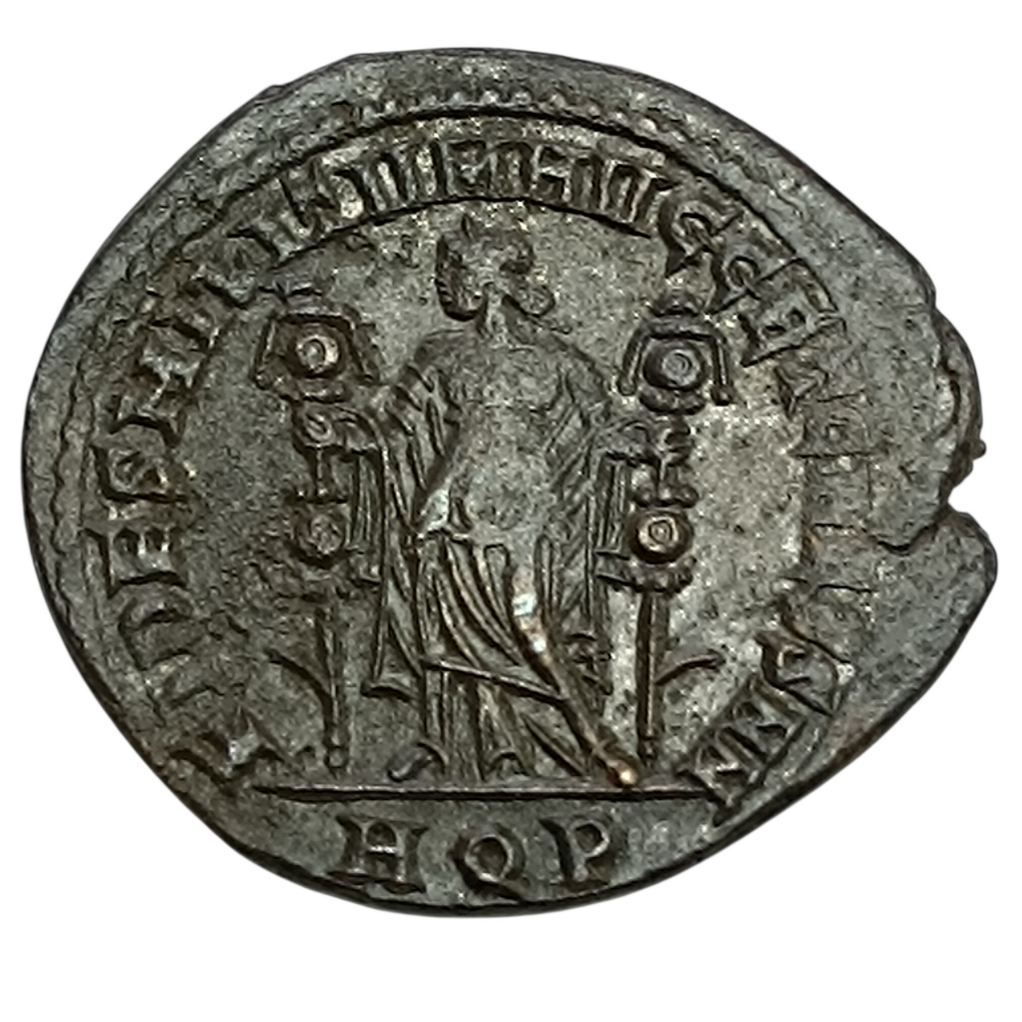 Galère (305-311) Follis FIDES MILITVM AVGG ET CAESS NN Aquilée 8.97 gr
