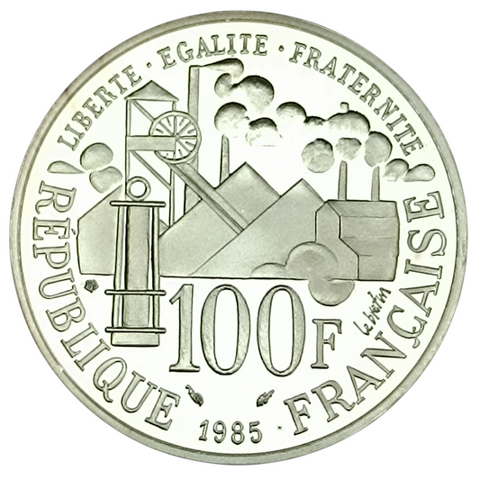 Monnaie de Paris 100 Francs Émile Zola Germinal Coffret BE Argent 15 gr