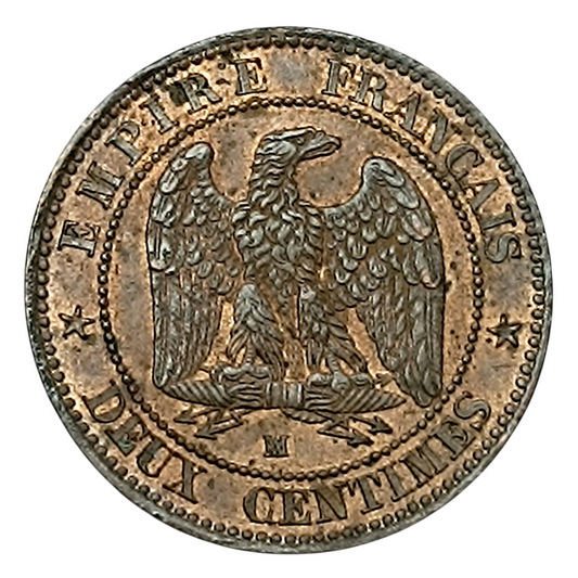 Napoléon III (1852-1870) 2 Centimes 1855 MA Marseille Ancre