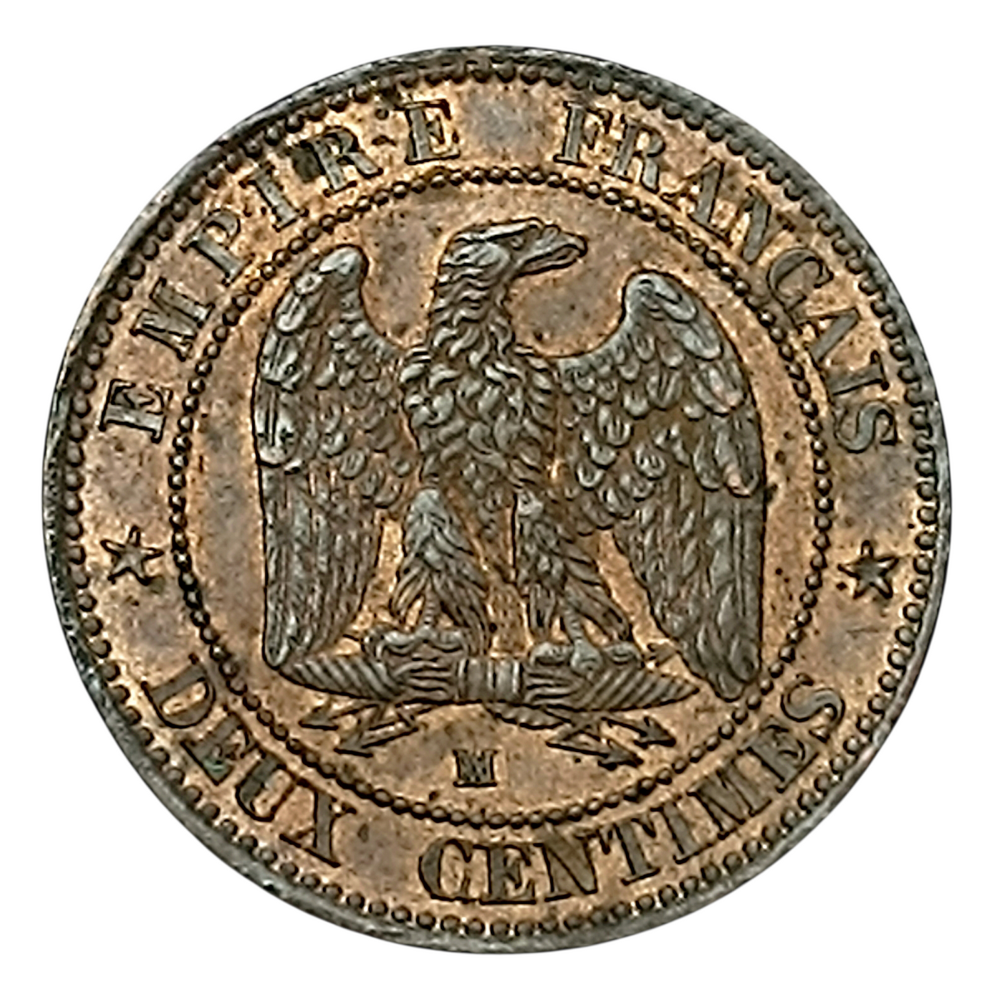 Napoléon III (1852-1870) 2 Centimes 1855 MA Marseille Ancre