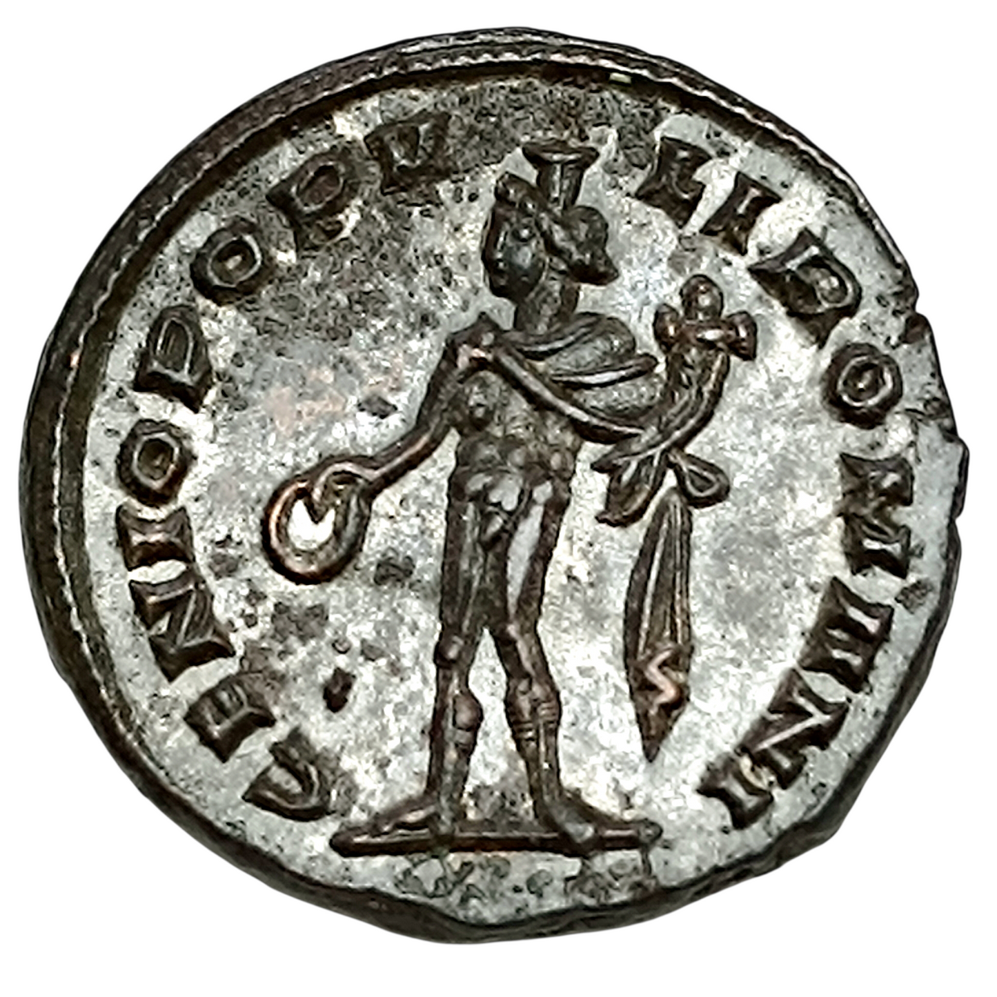 Galere (293-311) Follis Genio Populi Romani Londres 8.49 gr 25 mm