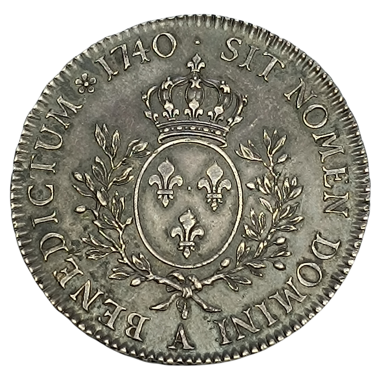 Louis XV (1715-1774) Présérie de l'écu au bandeau 1740 A Paris Argent 29.74 Gr