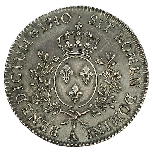 Louis XV (1715-1774) Présérie de l'écu au bandeau 1740 A Paris Argent 29.74 Gr