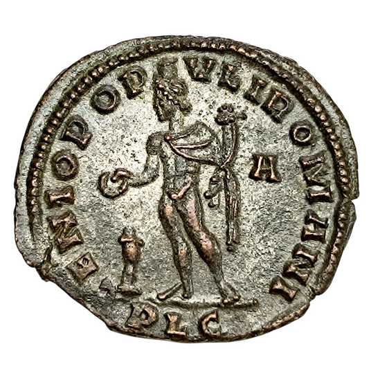 Constance Ier Chlore (305-306) Follis Genio Populi Romani Lyon 8.78 gr