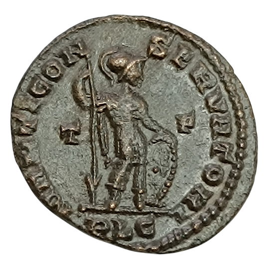 Constantin I (307-337) Follis de Lyon (PLC) R/ MARTI CONSERVATORI AVG 2.60 gr
