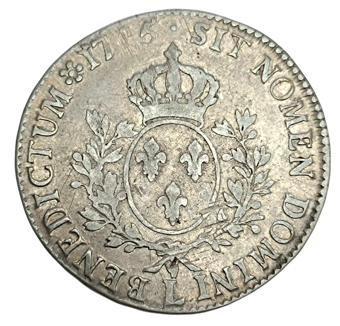 Louis XV (1715-1774) Écu au bandeau 1745 L Bayonne Argent 28.72 gr