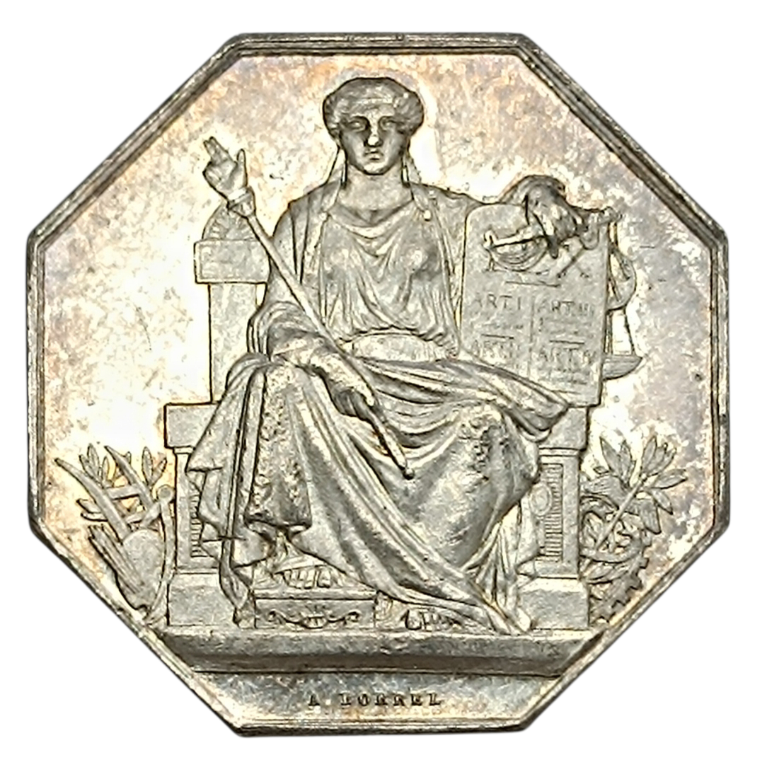 Jeton Notaires de l'arrondissement de La Rochelle (Charente Maritime) Argent 13.66 gr 30.5 mm