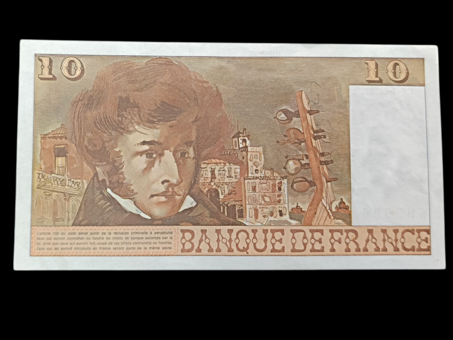 Billet 10 Francs Hector Berlioz 6-7-1978. V.306. État neuf
