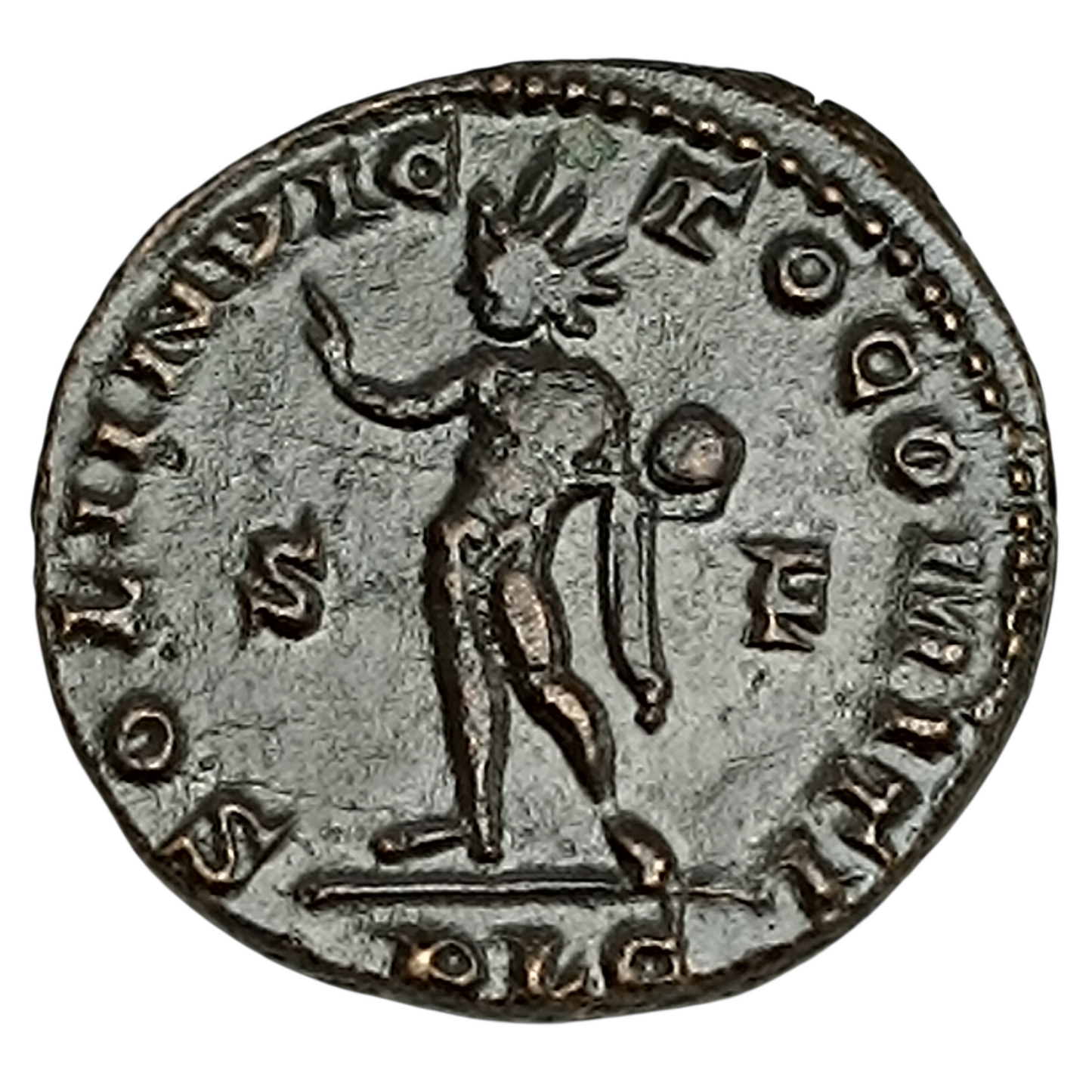 Constantin Ier (306-337) Follis Soli Invicto Comiti Lyon 4.81 gr 22 mm
