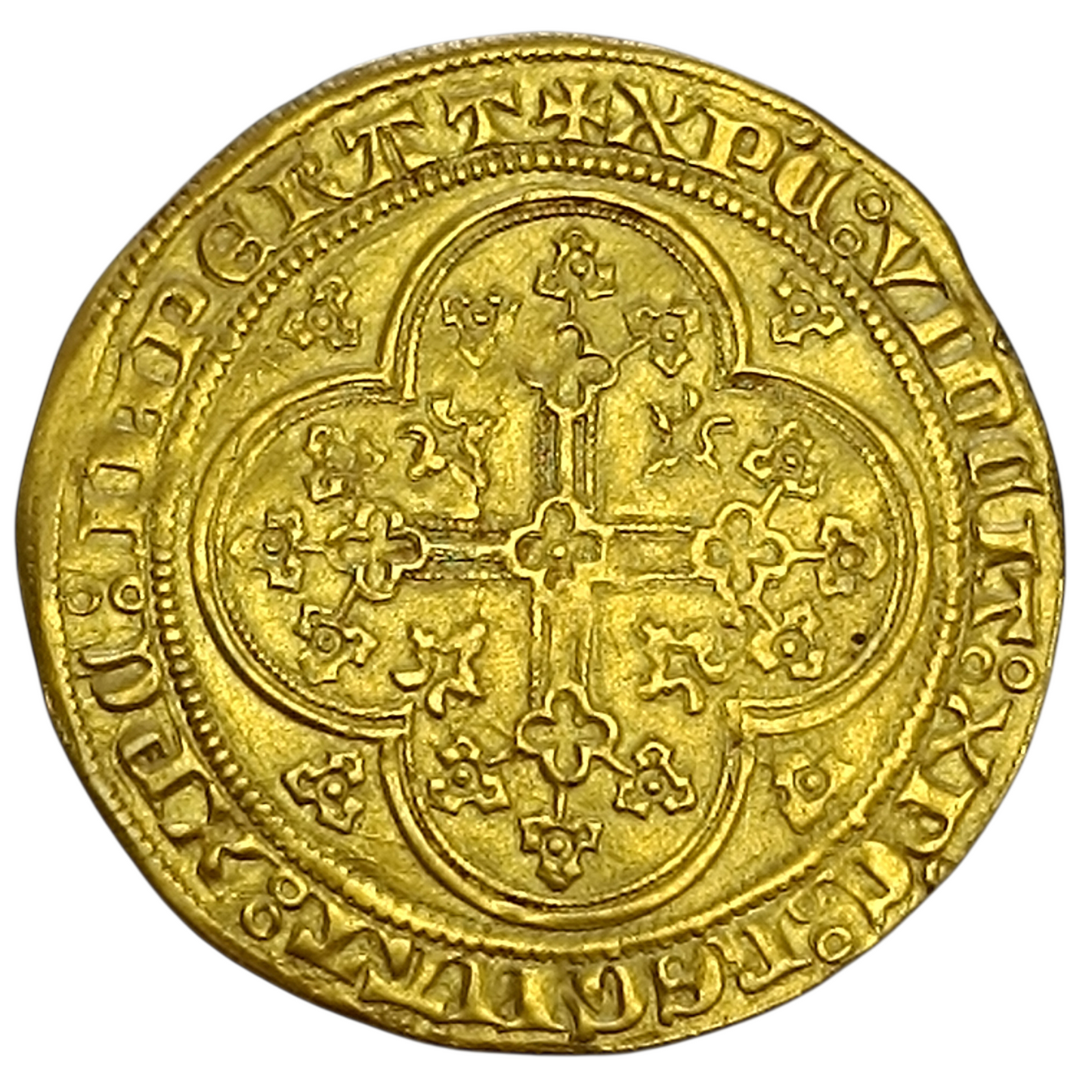 Belgique 🇧🇪 Flandres Louis de Mâle (1346-1384) Chaise d'or 4.44 gr