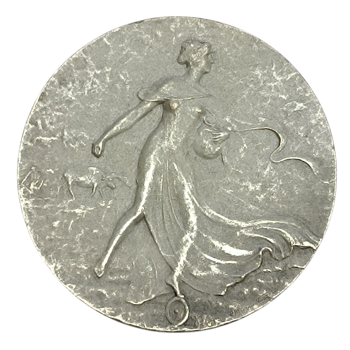 Jeton Délégation Française des Producteurs de Nitrate de Soude du Chili Bronze Argenté 19.07 gr 37 mm