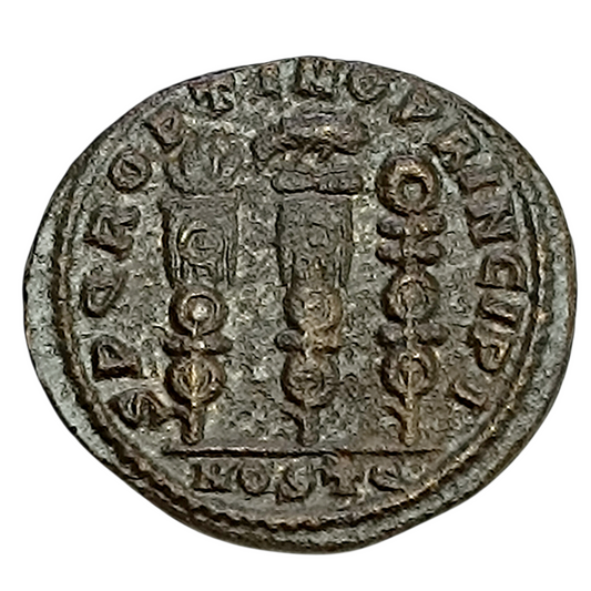 Constantin Ier (306-337) Follis SPQR Optimi Principi Ostie 4.73 gr 22 mm