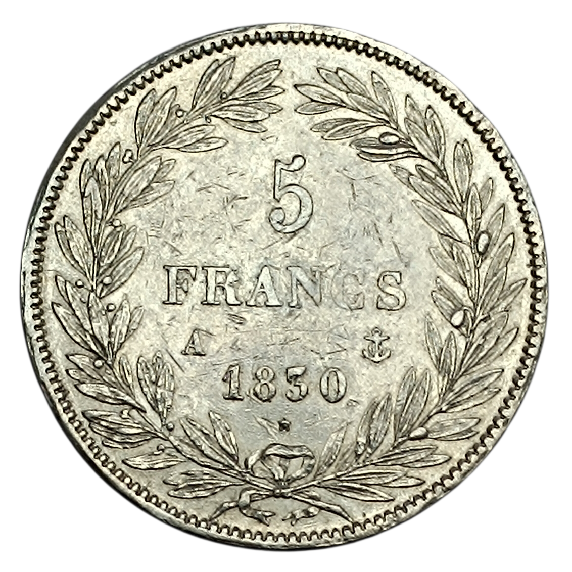 Luis Felipe (1830-1848) 5 francos 1831 En París sin I Borde hueco Plata 24,84 gr G. 675