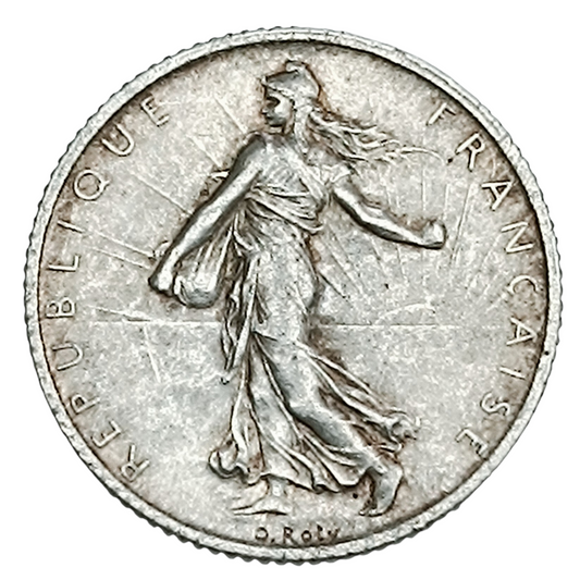 Semeuse 1 Franc 1914 C Castelsarrasin Argent 4.98 gr