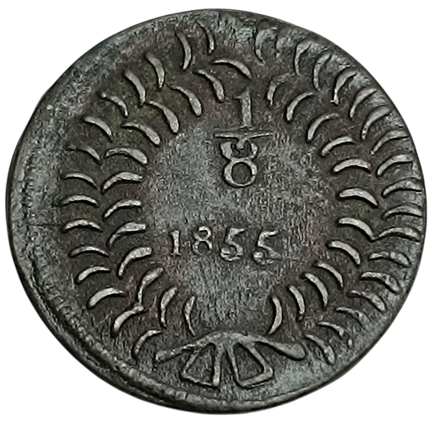 Mexique Chihuahua 1/8 Real 1855 2.31 gr