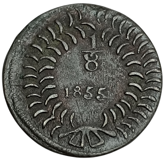 Mexique Chihuahua 1/8 Real 1855 2.31 gr