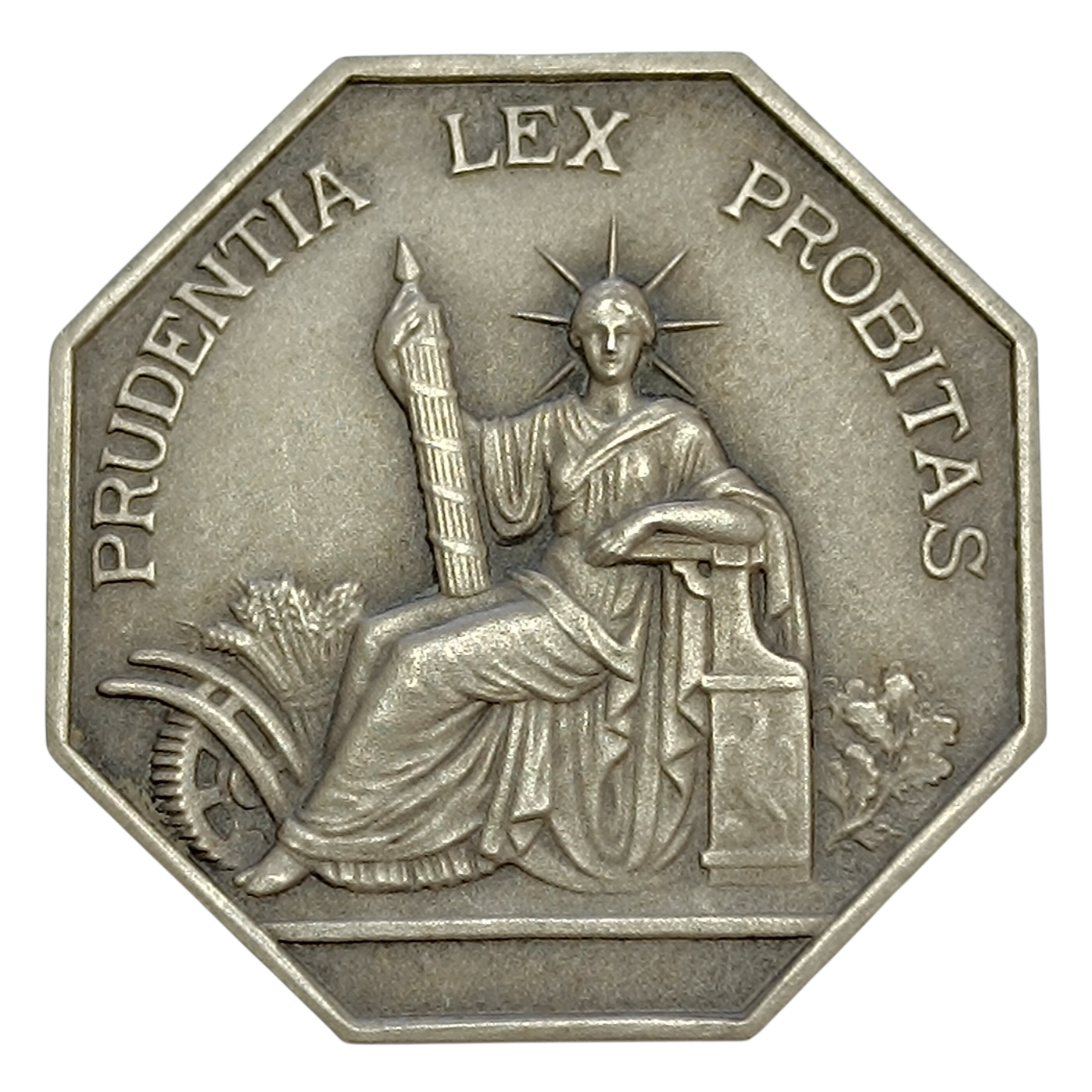 Jeton Chambre des Notaires de Brest Finistère Flan Mat Argent 15.52 gr 33 mm