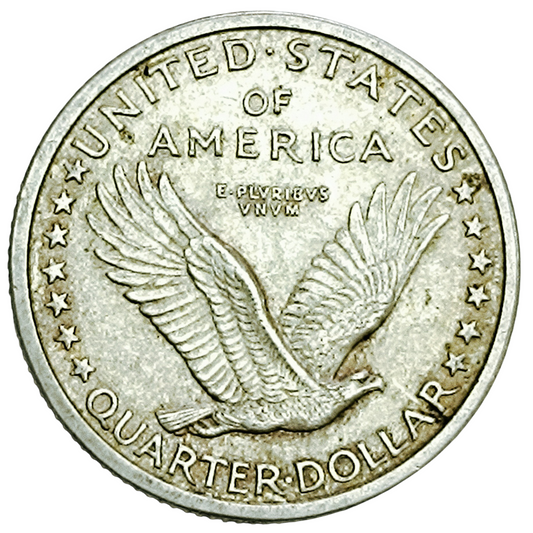 États-Unis USA Quarter dollar 1917 D Denver Argent 6.27 gr