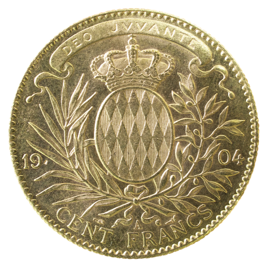 MONACO Albert Ier (1899-1922) 100 francs Or 1904 - 32,27 gr Superbe