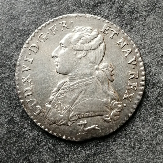 Louis XVI (1774-1792) 1/10 ème écu aux lauriers 1786 R Orléans - 2.92 gr