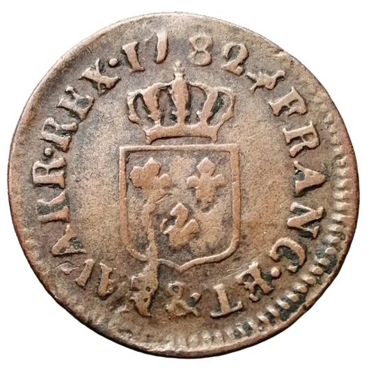 Louis XVI (1774-1792) Liard à l'écu 1782 & Aix - 2.92 gr