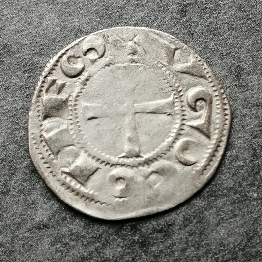 Marche / Angoulême - Hugues IX - Denier Argent - Bellac - 0.81 gr