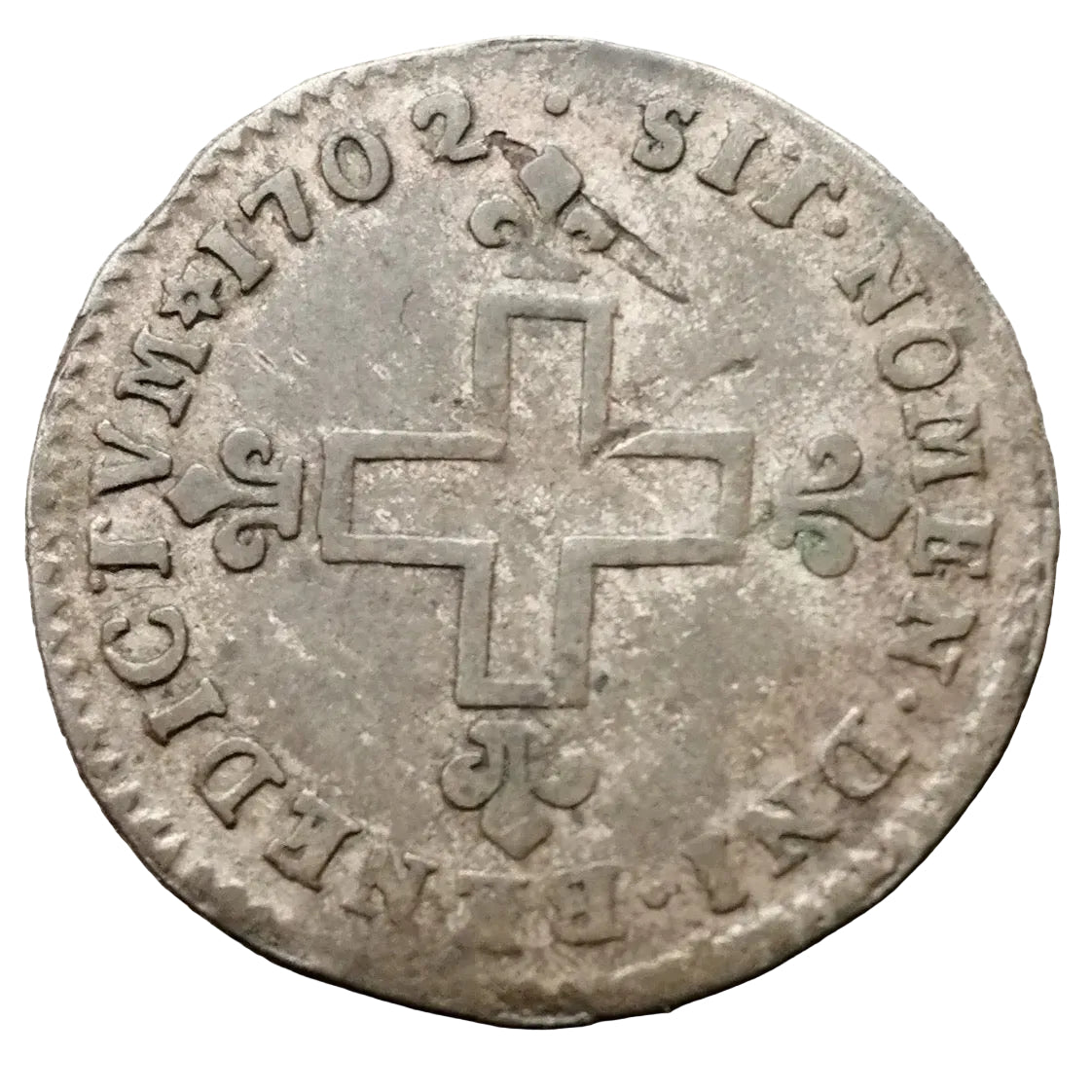 Louis XIV (1643-1715) XVI deniers de Strasbourg 1702 BB Strasbourg 1.46 gr L4L 270