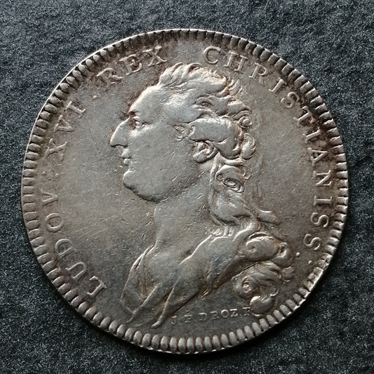 Jeton Chambre des Monnaies Louis XVI Argent 8.03 gr 30 mm