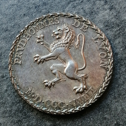 Jeton Prud'hommes de Lyon 1809 IVSTICE ET BONNE FOI Argent 10.27 gr 30 mm