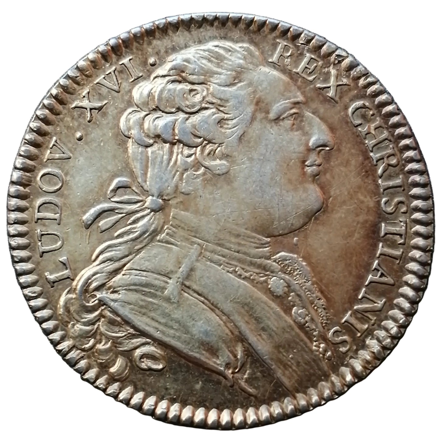 Ficha Estados de Bretaña 1780 Luis XVI Plata 6,43 gr 30 mm
